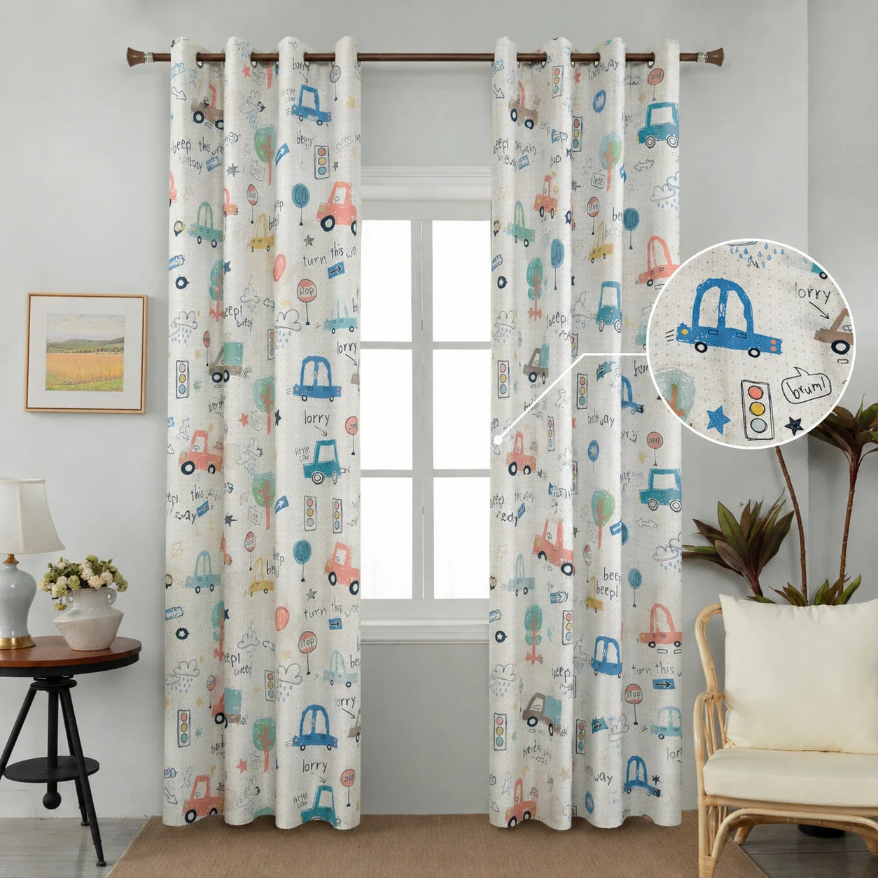 Kουρτίνα Παιδική με σχέδια 270x280cm Β4051